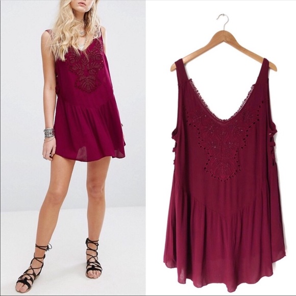 NEW Free People Embellished Slip Dress Beaded - Picture 3 of 8